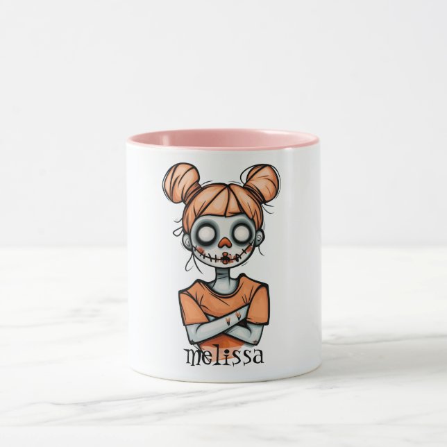 Spooky Halloween Doll Mugg (Center)