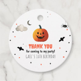 Spooky Halloween Favor Tags Boo Treat Birthday Gåvor Etiketter