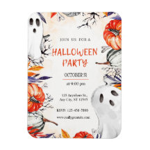 Spooky Halloween fest-inbjudan Ghost Pumpkin