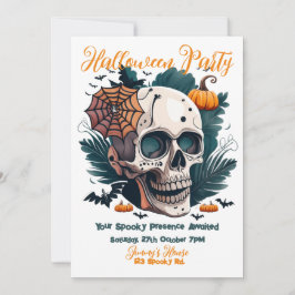 Spooky Halloween fest Inbjudningar