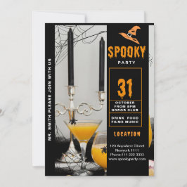 Spooky Halloween fest Inbjudningar