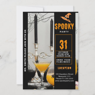 Spooky Halloween fest Inbjudningar