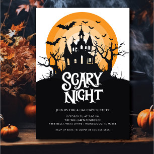 Spooky Halloween fest Inbjudningar