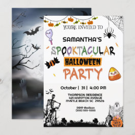 Spooky Halloween fest Inbjudningar
