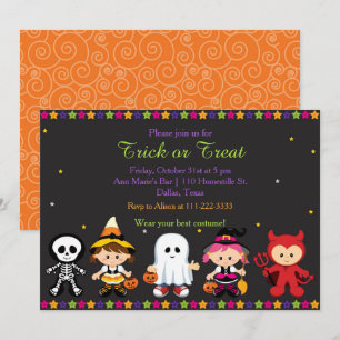 Spooky Halloween fest Inbjudningar
