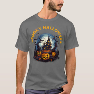 Spooky Halloween fest roligt T Shirt