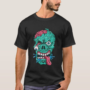 Spooky Halloween fest Scary Zombie Tee Funny Tric