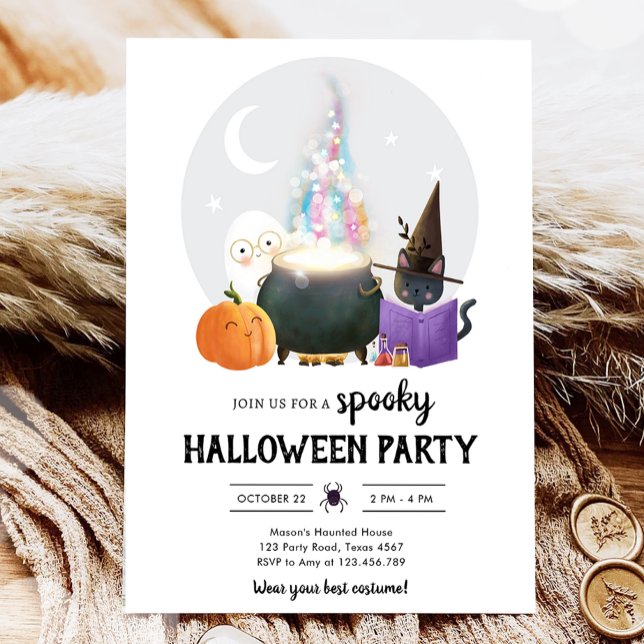 Spooky Halloween fest Spooktacular Costume Party Inbjudningar (Skapare uppladdad)