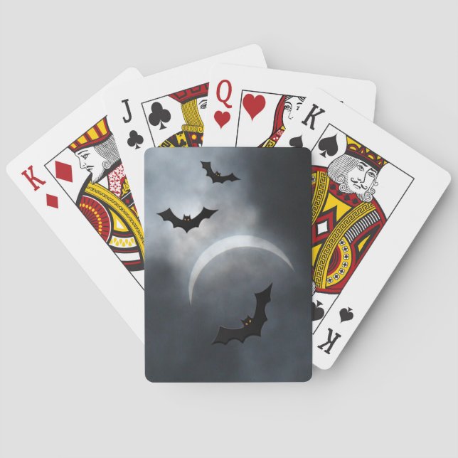Spooky Halloween-Fladdermöss i Eclipse Spel Kort (Baksidan)