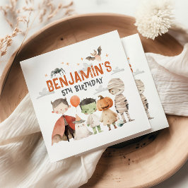 Spooky Halloween Födelsedagsfest Napkins Pappersservett