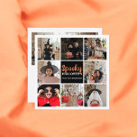 Spooky Halloween-fotokort Kort<br><div class="desc">Modern manusbildning.</div>