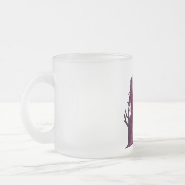 Spooky Halloween Frosted Glass Mugg (Vänster)