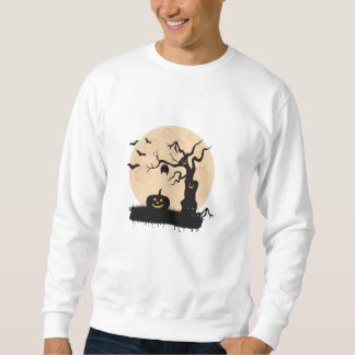 Spooky Halloween full mon gift idea Lång Ärmad Tröja