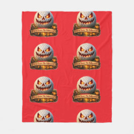 Spooky Halloween fun graphic personalised golf Fleecefilt