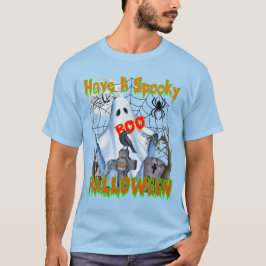 Spooky Halloween Ghost Bus eller godis T Shirt