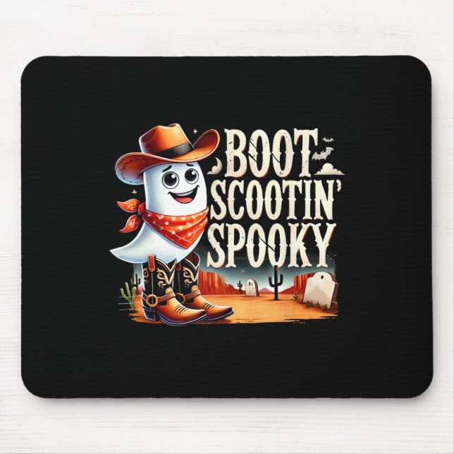 Spooky Halloween Ghost CowboyGhost Western Musmatta (Framsidan)