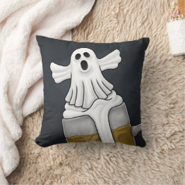 Spooky Halloween Ghost Kudde