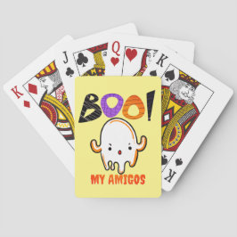 Spooky Halloween Ghost : Notebook Casinokort