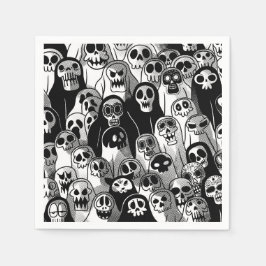 Spooky Halloween Ghost Pappersservett