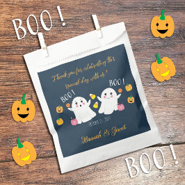 Spooky Halloween Ghost Twin Baby Shower Favor Bago