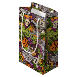 Spooky Halloween Gift Bag - liten, glansig