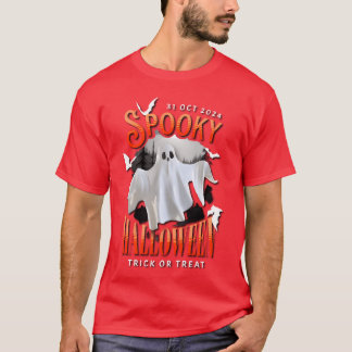 SPOOKY HALLOWEEN Halloweenypography Design-vän T Shirt