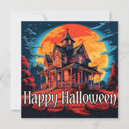 Spooky Halloween Haunted House Kort