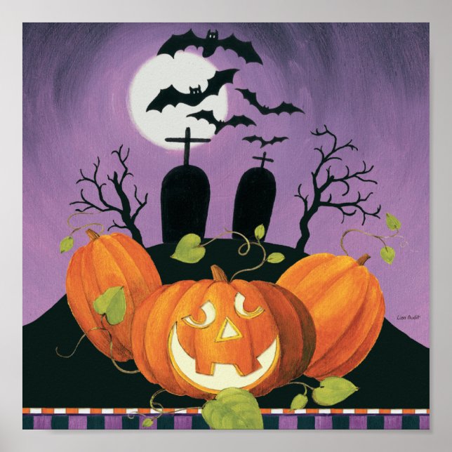 Spooky Halloween Haunted House Poster (Framsidan)