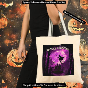 Spooky Halloween Haunted House Tygkasse