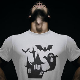 Spooky Halloween House T Shirt