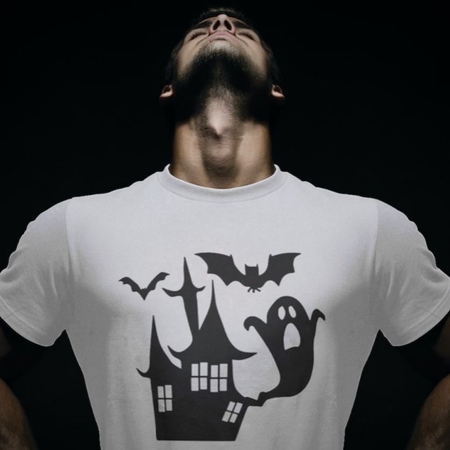 Spooky Halloween House T Shirt (Skapare uppladdad)