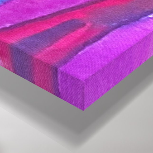 Spooky Halloween Houses Watercolor Canvastryck (Hörn (nedre))