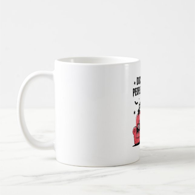 Spooky Halloween Hund Spooky Ghost Png 2 Kaffemugg (Vänster)