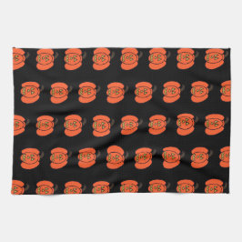 Spooky Halloween Jack o lantern Kökshandduk