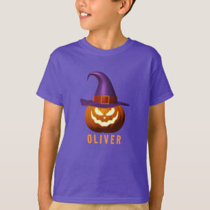Spooky Halloween Jack o lantern Namn T Shirt