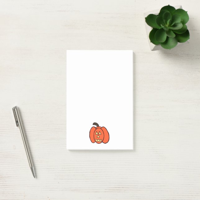 Spooky Halloween Jack o lantern Post-it Block (Kontor)