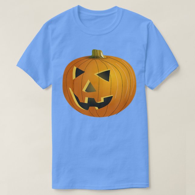 Spooky Halloween Jack o lantern Pumpkin  T Shirt (Design framsida)
