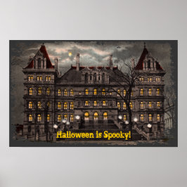 Spooky Halloween-Kanvastryck Poster