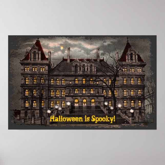 Spooky Halloween-Kanvastryck Poster (Framsidan)
