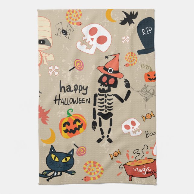 Spooky Halloween Kitchen Towels Kökshandduk (Vertikal)