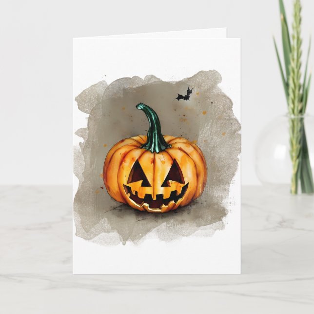 Spooky Halloween Kort (Framsida)