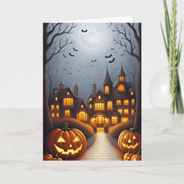 Spooky Halloween Kort (Framsida)