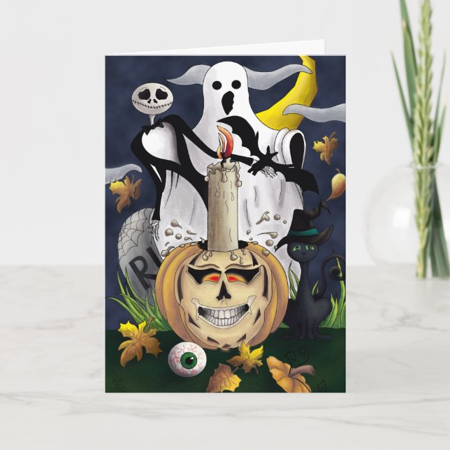Spooky Halloween Kort (Framsida)