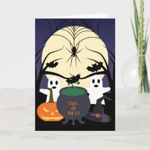 Spooky Halloween-kort Kort