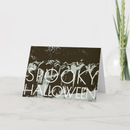 Spooky Halloween-kortmall Meddelande