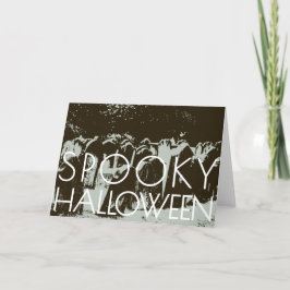 Spooky Halloween-kortmall Meddelande
