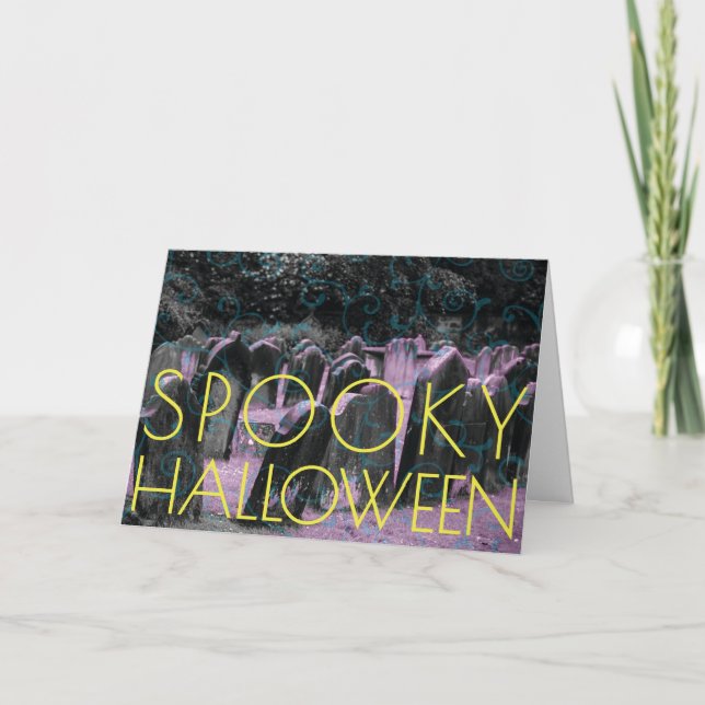 Spooky Halloween-kortmall Meddelande (Framsida)