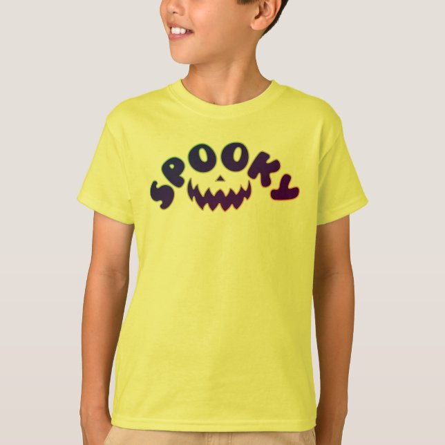 Spooky Halloween-kostym för Boys T-Shirt (Framsida)