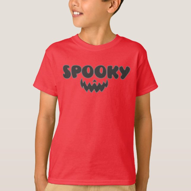 Spooky Halloween-kostym för Boys T-Shirt (Framsida)
