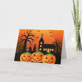 Spooky Halloween-kupongkort Kort